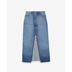 The Kooples | Denim Slit Midi Skirt Size 1 / 36 EU